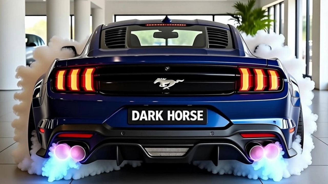 FORD MUSTANG DARK HORSE HITS THE ROAD WITH AGGRESSIVE PERFORMANCE AND MODERN TECH